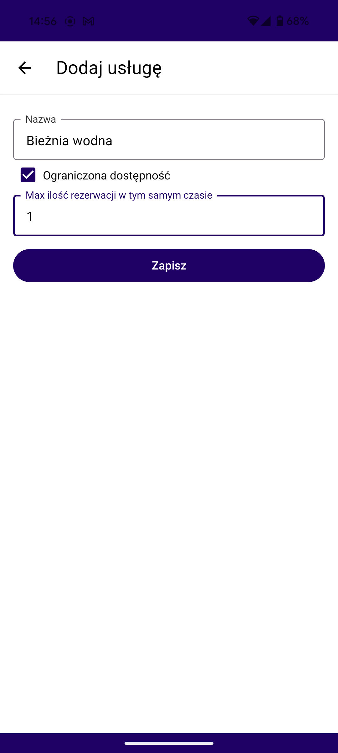 Jak ustawić ograniczoną dostępność danej usługi